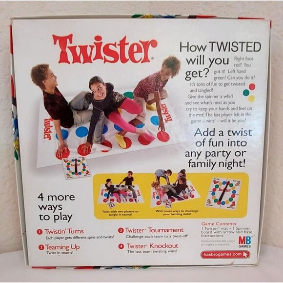 Twister Game Classic Family Fun Age 6 and up 2 + Players 2009 Hasbro Like New - Picture 2 of 8